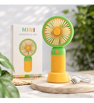Şarjlı Mini El Fanı USB Taşınabilir Vantilatör Dahili Bataryalı Sessiz Portatif El Tipi Fan Ev Ofis Seyahat Kamp Plaj İçin