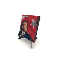 Mustafa Kemal Atatürk Baskılı MDF Masaüstlük 10X10