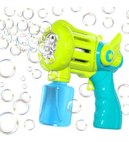 Bubble Machine Gun Baloncuk Çıkartan Tabanca Büyük Boy Pilli Otomatik Köpük Tabancası Yeşil/Mavi