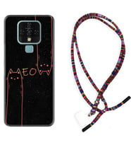 Tecno Camon 16 18P Pova Kılıf Boyun Asklı Rasta Silikon Meow 1657