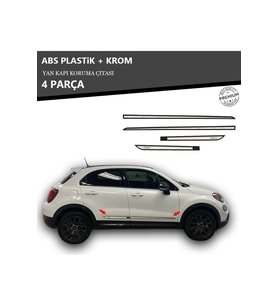 FIAT 500X YAN KAPI KORUMA ÇITASI PLASTİK + KROM