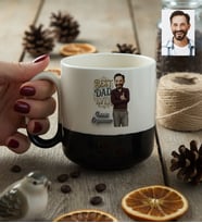 Kişiye Özel Karikatürlü Best Dad Ever Babaya Hediye Kupa Bardak Pro Babalar Günü Hediyesi