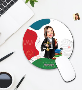 Kişiye Özel Karikatür Avukat Tasarımlı Mouse Pad 103