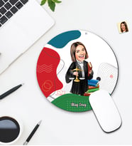 Kişiye Özel Karikatür Avukat Tasarımlı Mouse Pad 103