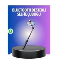 Uzaktan Kumandalı Bluetooth Selfie Çubuğu, Kolay ve Pratik Kullanım