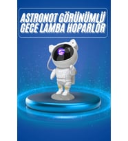 Projeksiyon Astronot Lamba Speaker Sevimli Astronot Bluetooth Hoparlör