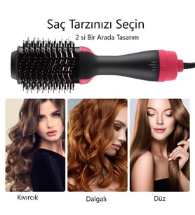 Saç Şekillendirici ve Saç Düzleştirici Fön Tarağı