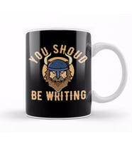 You Should Be Writing Viking Cute Author Writer Kupa Bardak Porselen