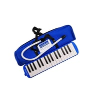 Mavi Çantalı Melodika - Melodika 32k Bez Çanta Mavi Melodika