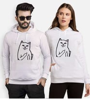 Tshirthane Kedi Kız Erkek Sevgili Kombinleri Kapüşonlu Kombini (Tek Ürün Fiyatıdır.)