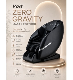 ZERO GRAVITY MASAJ KOLTUĞU/SYH/N (Düz Siyah)
