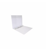 Evrak Sunum Tanıtım Firma Klasörü A4 Pvc 3 cm 4 Halkalı 250 Yaprak Kapasiteli Ring Binder File 27,5x32 cm (Beyaz)