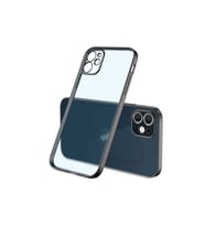 Apple iPhone 12 Uyumlu Kılıf Zore Mat Gbox Kapak (Siyah)