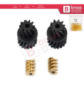 Mercedes W203 W211 CLK W209 A209 İçin 2 Set Merkezi Kilit Tamir Dişlisi 2037200135.