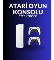 Mey İthalat® Hdmi Çıkışlı Çift Kablosuz Kollu Game Stick – M15 (Krem)