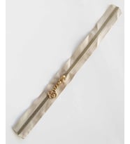 Angel Çanta Aksesuar Başlıklı Fermuar 30 Cm Light Gold Metal Bej