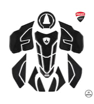 Grippatch Ducati Panigale, Streetfighter, V4, V4S 2018-2024 ile Uyumlu Kaydırmaz 6D Karbon 22 Parça Tank Pad Seti GC12