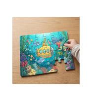 Denizaltı Canlıları Tasarımlı 24 Parça Ahşap Çocuk Puzzle