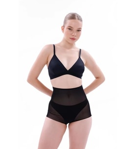 LYYN Siyah Mı Emay 2706 Lazer Tül Toparlayıcı Slip Hayalet Külot Korse