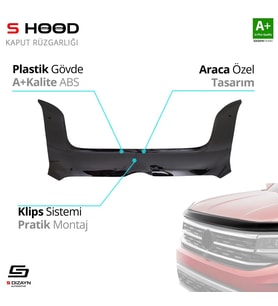 Opel Uyumlu Combo ABS Plastik Kaput Rüzgarlığı 2011-2017 A+Kalite Parça