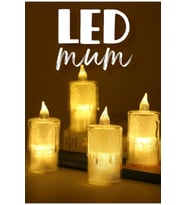 4 Adet Eriyen Mini Led Mum Seti Pilli Dumansız Alevli Ledli Dekoratif Yapay Mum Dekor Işığı 6cm