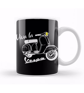 Viva La Vespa Classic Kupa Bardak Porselen