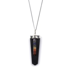 Shungite - Çakra Doğal Taş Kolye