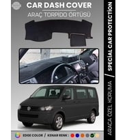 VOLKSWAGEN TRANSPORTER T5 (2003-2016) Torpido Örtüsü Ön Göğüs Koruma Torpido Koruma Tam Uyum Kaymaz