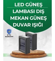 Şeffaf Abajurlu Duvar Tipi Solar Işık