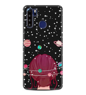 Reeder P13 Blue Max Kılıf Desenli Silikon Space Woman