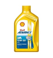SHELL ADVANCE 15W50 4T MİNERAL YAĞ 1LT SARI