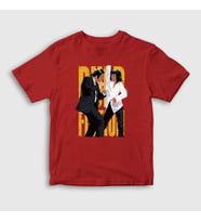 Presmono Unisex Çocuk Kırmızı Dance V2 Film Pulp Fiction T-Shirt 248948tt