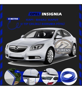 Opel İnsignia Oto Araç Kapı Koruma Fitili 5metre Parlak Mavi Renk