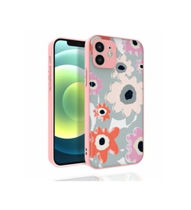 Apple iPhone 12 Uyumlu Kılıf Desenli Kamera Korumalı Parlak Zore Nora Kapak (Model 5)