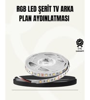 TV Arkası LED Şerit Işık Otomatik Açma Kapama Özellikli 2mt