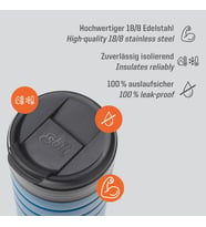 Majoris Paslanmaz Çelik Termos Bardağı Mug Kutup Mavisi 0.45L, Mavi, 450 ml