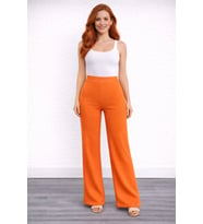 Beli Lastikli Bol Paça Polyester Pantolon