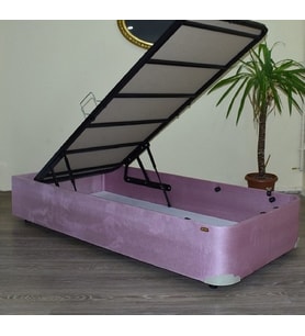 Baza Tay Tüyü PEMBE 14190 Kumaş Model Dolgun Metal Çelik100*200 El Yapım 