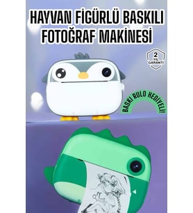 Çocuklar için Fotoğraf Makinesi Anlık Baskı Makinesi HD Görüntü Kalitesi