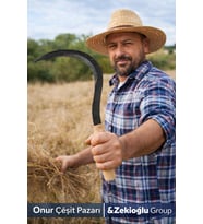 Profesyonel Orak 38 cm Dayanıklı ve Keskin Orak Saman Orağı