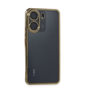 Xiaomi Redmi 13c Kılıf Razer Lensli Silikon - Gold