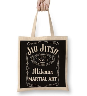Jiu Jitsu Whiskey Tag Bez Çanta Uzun Saplı