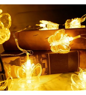 BUTTERFLY CLİPS STRİNG LED LİGHTS PİLLİ KELEBEK MANDAL LED IŞIK GÜN IŞIĞI LED IŞIK GÜN IŞIĞI LED