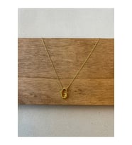 925 Ayar Gümüş Gold Renk G Harfi Kolye Harfli Kolye 45cm