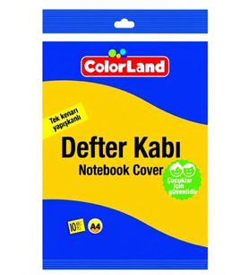 Colorland Hazır Defter Kabı A4 10Lu Sarı - 2 paket