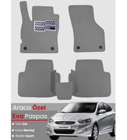 HYUNDAİ ACCENT BLUE (2011-2018) Uyumlu EVA Paspas Tam Set–Araca Özel,Kolay Montaj
