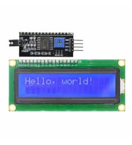 16x2 LCD Ekran - I2C Lehimli Mavi Display