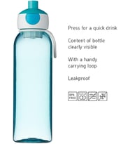Mepal Water Bottle Pop Up Campus Su Şişesi Su Şişesi 500 Ml - Kırmızı (Standart)