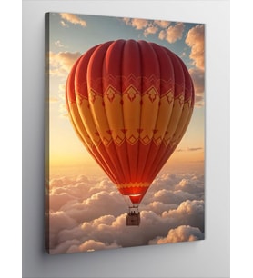 Kanvas Tablo Bulutların Üzerinde Uçan Balon