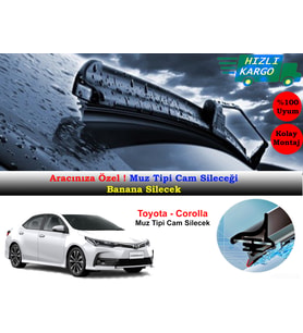 Toyota Corolla Muz Silecek Takımı 2013-